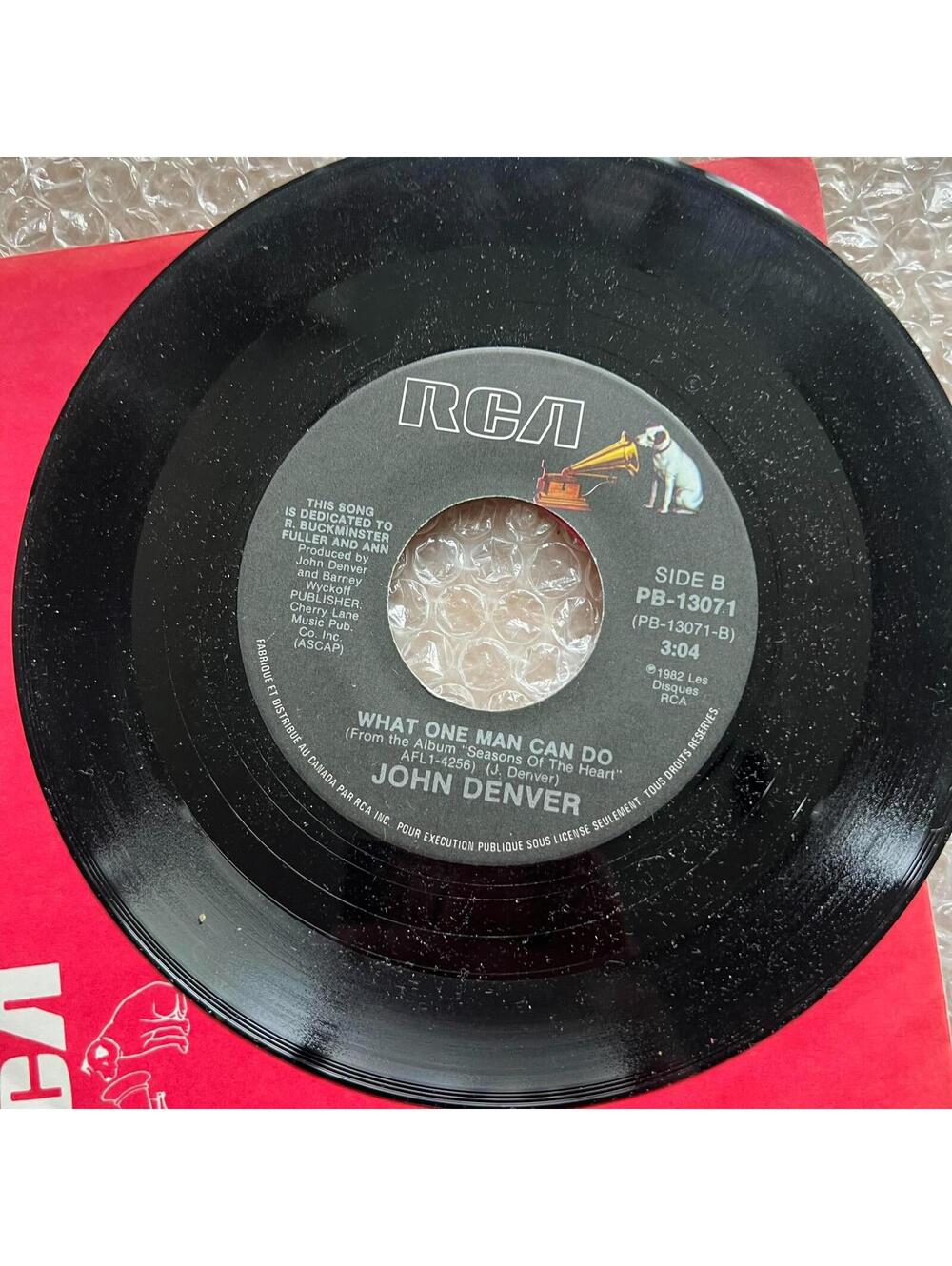 John Denver – Shanghai Breezes/What One Man Can Do 45rpm 7' Vinyl Record R86